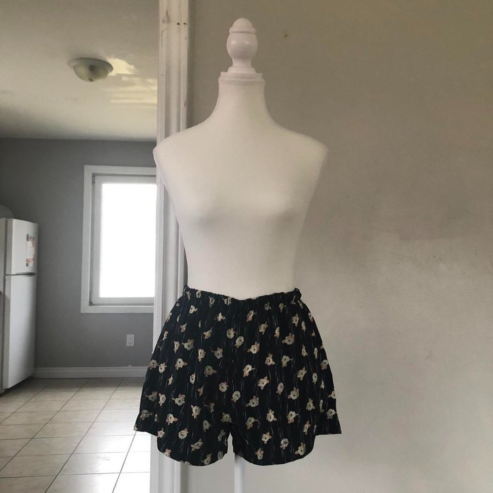 Handmade floral shorts
